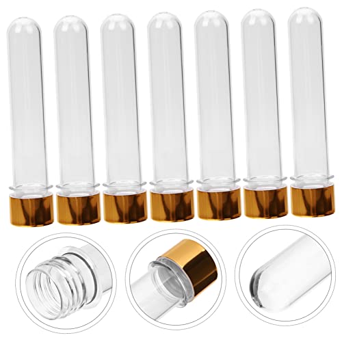 SOLustre 10pcs Testes de teste de plástico garrafa USB C Amostragem de fios Mini -frasco de plástico, amostra de ouro líquido de