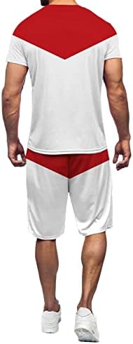 2 peças masculinas atléticas sets camiseta e shorts Conjunto de malha Roupa de traje de traje de traje de traje com