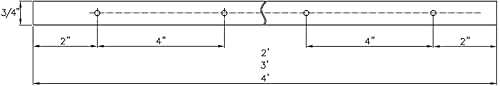 Powertec 71493 Perfil duplo de corte universal T-track w/kit de interseção e parafusos de madeira