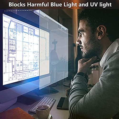 WSHA Anti-UV Protector de proteção do olho Filtro de protetor de acrílico Anti-Blue Light Painel de tela, fácil de ligar/desligar,