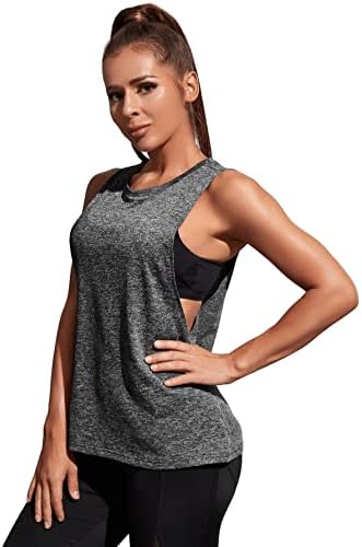 Sweatyrocks Feminino Feminino Round Roult Sports Sports Top Top Top sem mangas Gorava camisa