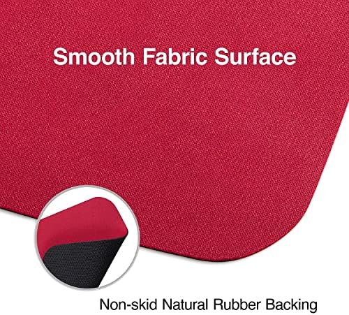 Staples 2498467 Maroon Mouse Pad 2 Count Value Pack