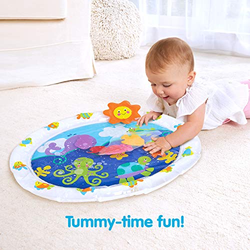 Kidoozie Pat 'n Laugh Water tapete para bebês e crianças pequenas idades de 3 a 18 meses; Incentive o tempo da barriga com