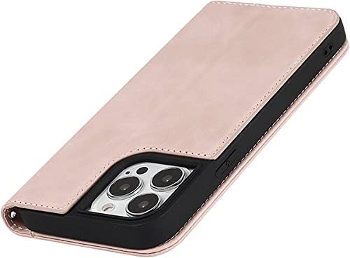 Caixa de flip sdutio para iPhone 13 mini/13/13 Pro/13 Pro Max, PU Carteira de couro com slots de pulseira Stand Stand Magnético Campa