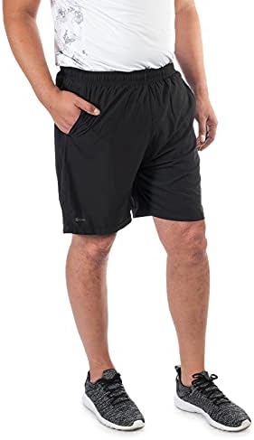 Shorts masculinos de borda sg, preto, médio