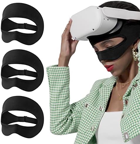 Máscaras de VR VR do SuitisBest Banda de suor de VR respirável para Quest 2, PSVR, HTC Vive, Gear, VR ENCRESA LAVABLE