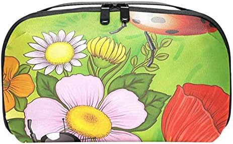 Bolsa de maquiagem à prova d'água, bolsa de maquiagem, organizador cosmético de viagem para mulheres e meninas, Spring