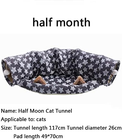 Narcnton Pet Plelight Nest Pet dobrável Ninho com Tunnel Cat Nest Supplies de animais de estimação de cachorro Cedro de cães Pet
