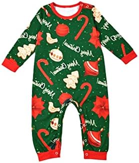 Pijama de Natal para Família Pijamas de Algodão de Natal, Pijamas de inverno correspondentes de Natal Pijamas de Natal de Família