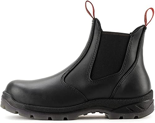 Cerreway Men's Slip on Work Boots for Men, Slip/Slip/Water resistente à água atualizado, Dissipativo estático, Botas Mecânicas de Trabalho Mecânicas/Sapatos