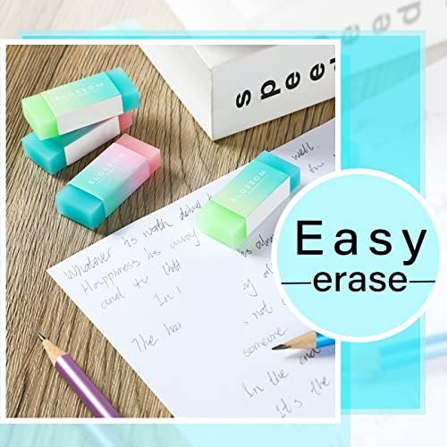 60 PCs Erasers fofos para ases Erass de lápis de arte para crianças Erasers coloridos Erasers estéticos Erasers de