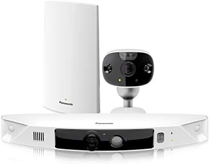 Panasonic Homehawk Outdoor Wireless Smart Home Camera, Vista de Ampla Angular, Visão Noturna Color