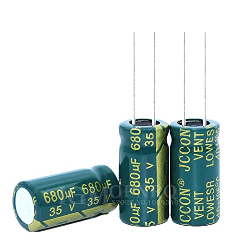 10pcs 35V680UF 10x20mm Capacitor eletrolítico de alumínio alta frequente baixa impedância 10x20mm