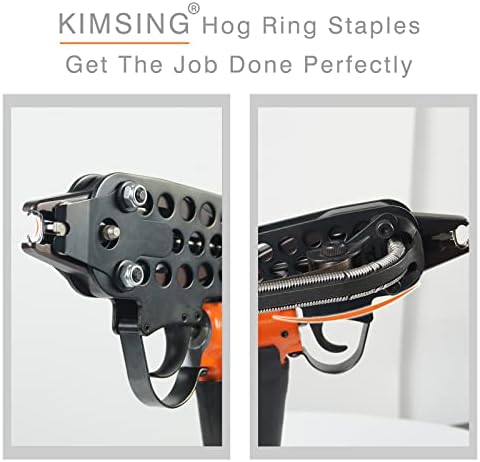 Kimsing SC7 15 Beda 3/4 '' Crown Aço inoxidável C Staples C-rings C Ringos de porcos, grampos de cercas de arame, prendedores para ferramenta