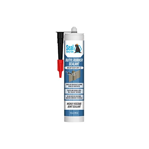 Spra -spray de foca butil mástica articulação de borracha Cinza -cinza - 300 ml - Caso de 12