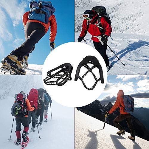 Uxzdx Snow and Ice Brip Boots Fácil de transportar grampos de tração de escalada de viagem Splint Walking Splint