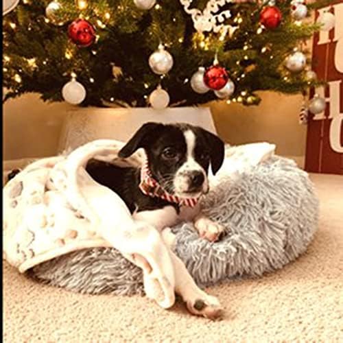 Acessórios para flandela Flanela Puppy Blanket Pet Cushion Pet Pet Dog Gato Cama de sono macio e macio com um padrão de transporte