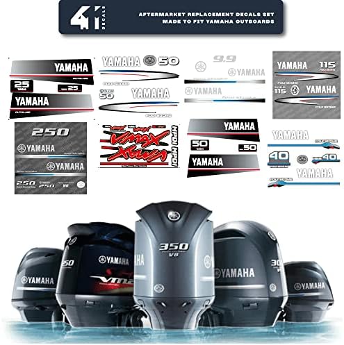 411 Decalques Substituição de pós -venda para Yamaha 225 Conjunto de decalques externos