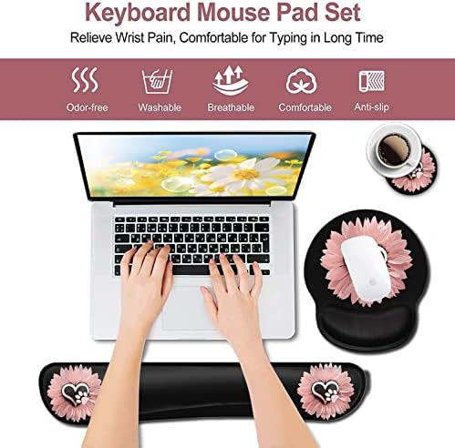 Almofada de mouse com suporte do pulso, ergonômico em gel de gel mouse padr.