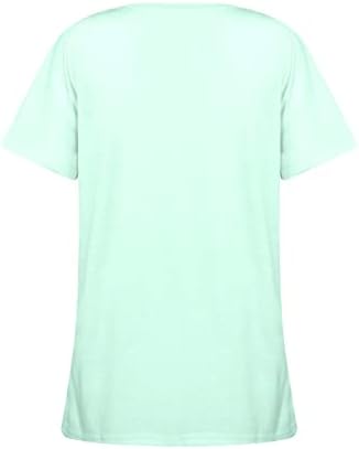 Bloups feminina Moda 2023 Casual Casual Bubble Bubble Short Manguated T-Shirt Tunic Top Top Bloups