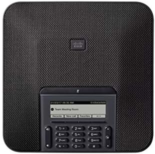 Telefone da conferência IP da Cisco 7832 com firmware multiplataforma, cobertura de microfone de 360 ​​graus, LCD monocromático de 3,4 polegadas, PoE de classe 2, suporta 1 linha, garantia de hardware limitada de 1 ano