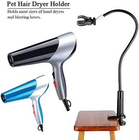 Portador do secador de cabelo de animais de estimação Zyyini, 360 graus de pano de cabelo de cabelos sem mãos-sem mãos, suporte