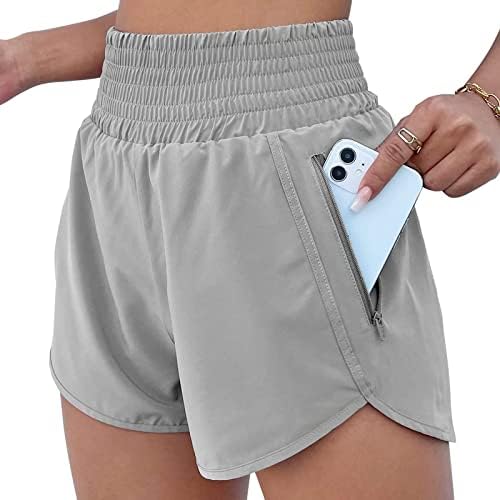 Shorts para mulheres vestidos de verão praia de praia sólida shorts casuais solto e elástico cintura confortável shorts