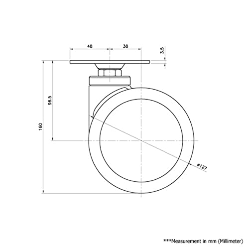 Mestre ACMCT-127SF FLANGE GLOTE LIGHTY FLANGE DE CUSTA MÉDICA CUSTER