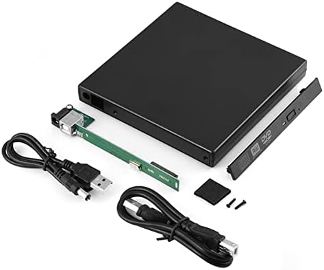 Abbasi 12,7mm DVD Externo Gabinete USB 2.0 DVD externo/CD- Caso para laptop PC PC Optical Disk Drive SATA para SATA