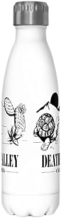 Quinto Sun Death Valley Tortoise 17 oz Bottle de água em aço inoxidável, 17 onças, multicolorido