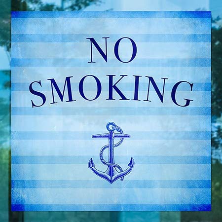 CGSignLab | Janela Não fumando -anúncios se apega a uma janela | 8 x8