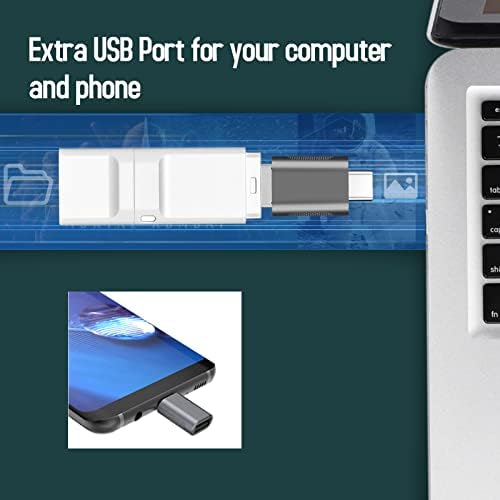 SK Depot Tipo C para Adaptador USB, Male C Tipo C para USB feminino para desktop, laptop, projetor, monitor, carregadores