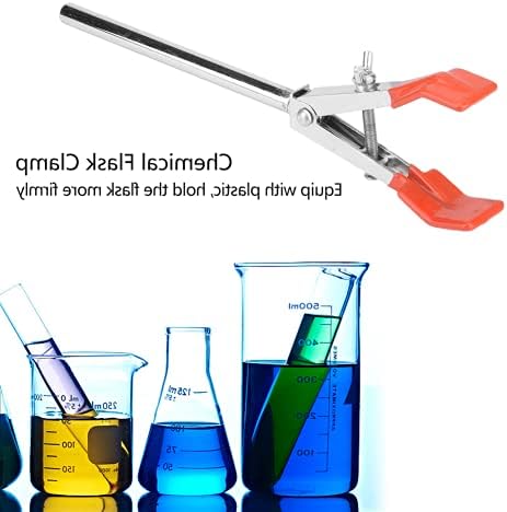 Rectort de braçadeira de laboratórios, 2 garfos de laboratório de dedo grampo de frasco de frasco de frasco