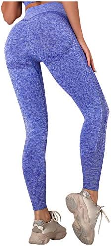 Cotton Yoga Pants Fitness Sports Color feminino de ioga com calça de ioga de cintura alta de cintura de alta cintura plus size 3xl