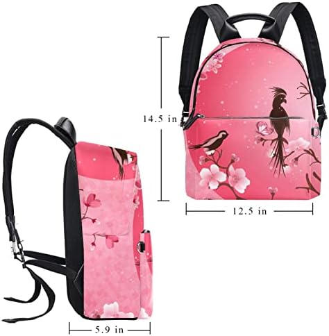 VBFOFBV Mackpack de viagem, mochila laptop para homens, mochila de moda, Rose rosa pastora de libélula de pássaro, rosa