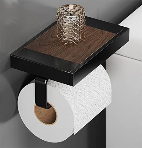 Suporte de papel higiênico zlxdp com espaço de alumínio de alumínio de prateleira cabide de lolo de papel para cozinha