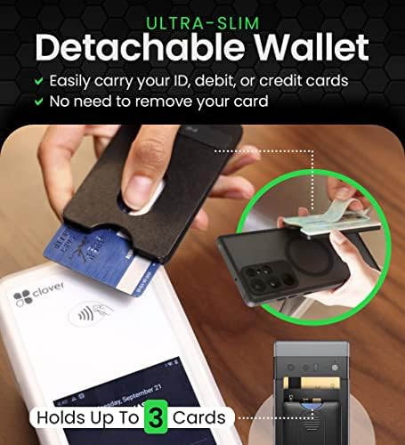 WalleyGrip 2.0 All-in-One Magnetic Phone Cartet, confortável Grip Loop Grip & Kickstand destacável Magsafe RFID