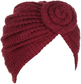 Chapéu de turbante para mulheres clássicas de cor sólida torção dos gorros de nó de cabeça macia com moda com moda