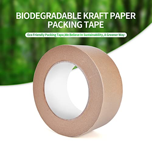 Fita de papel Kraft de Kraft, fita de papel Kraft biodegradável, fita de papel biodegradável, fita de embalagem gravável reciclável,