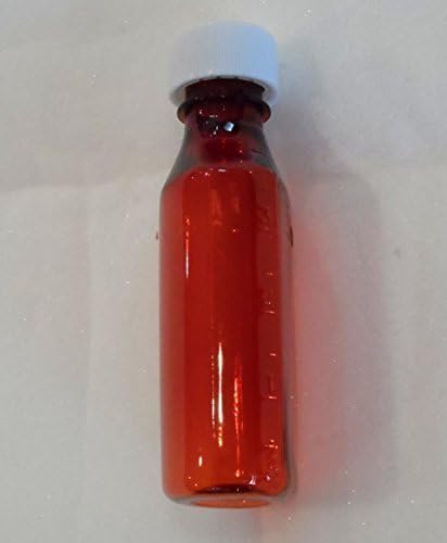 Garrafas de medicamentos plásticos sem BPA graduados e limites resistentes à criança 4 onças de 118 ml de capacidade âmbar-farmacêutico