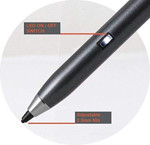 Caneta de caneta ativa de ponto fino de prata broonel - compatível com o tablet DataWind 7Sc 7