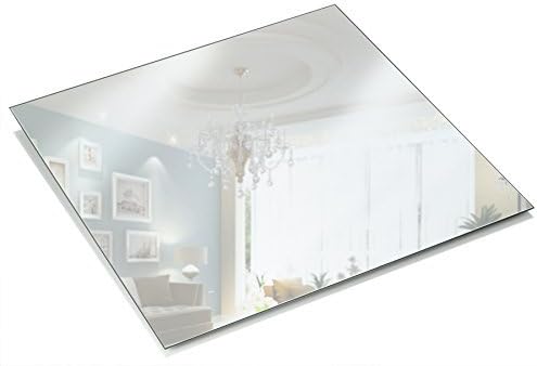 Placa de espelho quadrado - conjunto de 12 espelhos quadrados - 8 polegadas x 8 polegadas, 1,5 mm de espessura - perfeita