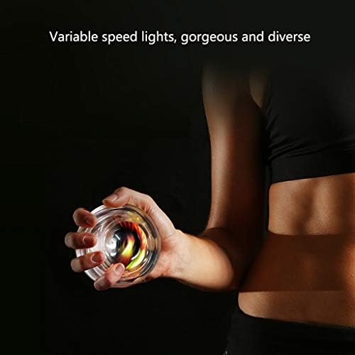 Power giroscópico de pulso automático do GLJ, bola de treinador de pulso, exercício de antebraço, com luz LED, para ossos e músculos