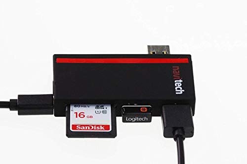 Navitech 2 em 1 laptop/tablet USB 3.0/2.0 Adaptador de hub/micro USB Entrada com SD/Micro SD Reader compatível com o Lenovo ThinkBook 14 IML