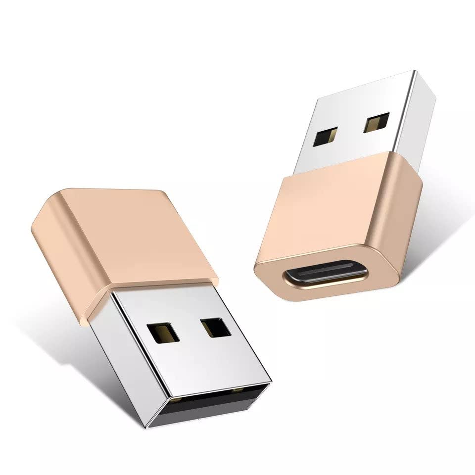 Liga de alumínio USB tipo C fêmea para USB 2.0 Um adaptador de carregador de dados masculino para smartphone