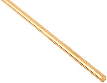 EowPower 10pcs Brass redondo hastes de torno Banco de 3 mm de diâmetro de 100 mm de comprimento