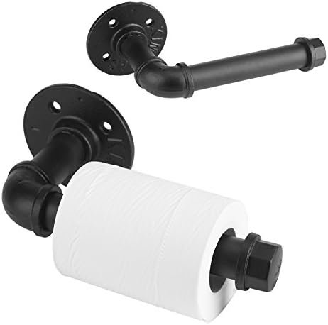 Patroca de papel higiênico QITERR, suporte de papel higiênico tubo de ferro pendurado penduramento de tubo único de papel de papel de toalha de papel