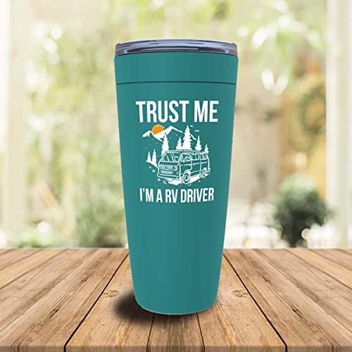 Camper Mint Viking Tumbler 20oz - escoteiro, explorador, aventureiro, viajante - acampamento ao ar livre, campista van, acampamento,