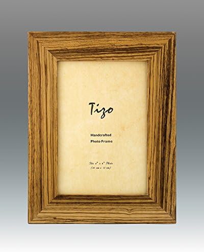 TIZO 5 X 7 Zebrano Wooden Frame, feito na Itália