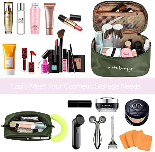 Ombry 2 pacote make up Bag Travel Makeup Organizer Sacos de cosméticos para mulheres Bolsa de maquiagem Bolsa de cosméticos para bolsa